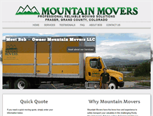 Tablet Screenshot of mountainmoversllc.com